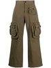 logo-patch straight-leg trousers