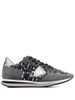 tweed-detail lace-up sneakers