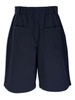 elasticated-waist cotton shorts