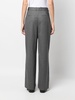 Solo pleated flared trousers