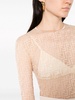 monogram-jacquard mesh bodysuit