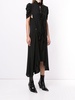 ruffled neck asymmetric dress