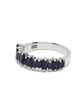 18kt white gold Halfway sapphire ring