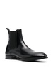 pointed toe leather boots