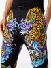 tattoo-print drawstring track pants