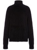 roll-neck brushed jumper