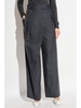 wrap wool trousers