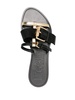 buckle-straps leather slides