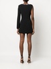 Aubee embellished asymmetrical minidress