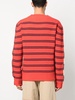 stripe-print knit jumper