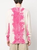 paint-splatter sweatshirt