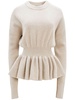 Vido peplum-waist jumper