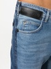 two-tone straight-leg jeans