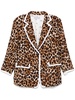 leopard-print blazer