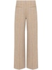 wide-leg tweed trousers