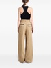 Dana wide-leg cotton-linen trousers