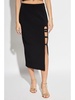 cut-out detailed midi skirt