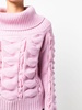 knitted roll-neck jumper