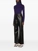 wide-leg leather trousers