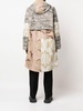 multi-panel hooded coat