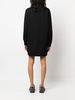 embossed-logo crewneck dress