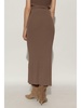 Merine ribbed midi skirt