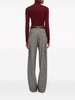 herringbone-pattern tailored trousers