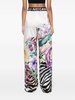 floral-print straight trousers