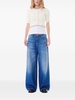 mid-rise wide-leg jeans