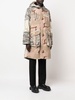 multi-panel hooded coat