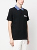 logo-patch polo shirt