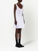 sleeveless technical silk dress