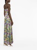 printed halterneck maxi dress