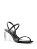 80mm block-heel leather sandals 