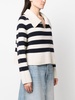 Franklin striped spread-collar jumper