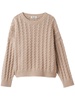 chunky cable knit cashmere jumper