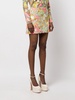 floral-print sequin-embellished miniskirt 