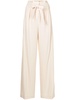 Emiko textured wide-leg trousers