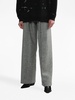 Inverted wool wide-leg trousers