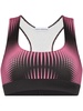 geometric-print sports bra