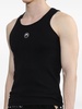 Crescent Moon-embroidered tank top