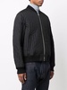 quilted zip-up bomber jacket