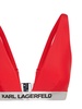 logo-underband triangle bikini top