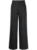 pressed-crease wool-blend tailored trousers 