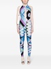 Iride-print sleeveless jumpsuit