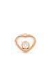 18kt rose gold My Happy Heart diamond stud earring