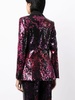 sequin-embellished peak-lapels blazer 