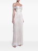 Silver-ToneSerene Draped Gown