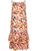 floral-print cotton dress