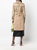 studded belted trench coat